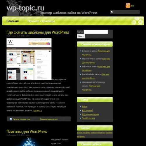 Бесплатный шаблон WordPress Chornovola