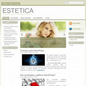 Бесплатный шаблон WordPress Estetica