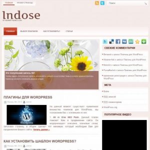 Бесплатный шаблон WordPress Indose