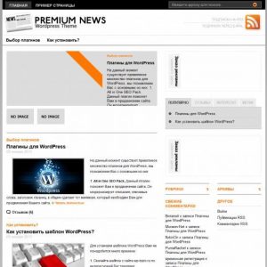 Бесплатный шаблон WordPress Original Premium News