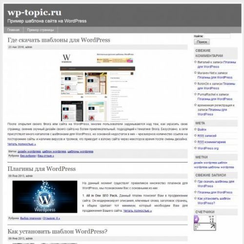 Бесплатный шаблон WordPress Simple Chrome